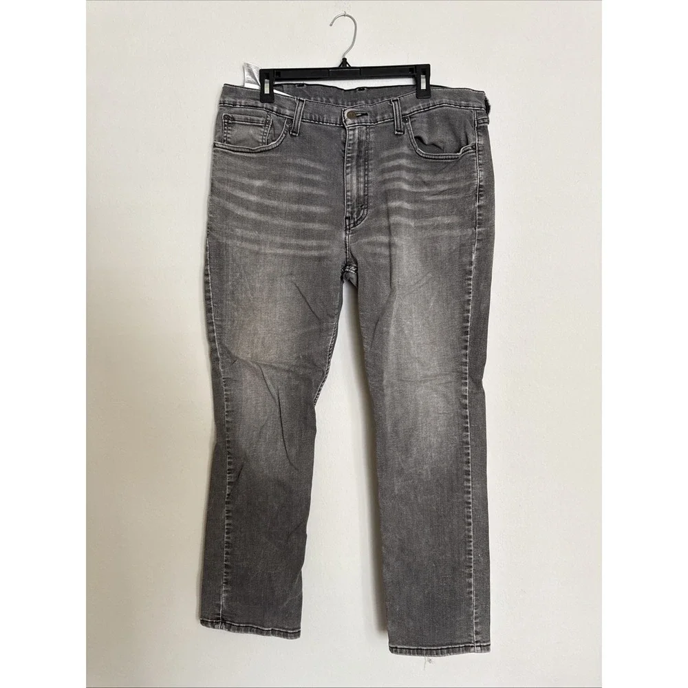 Black Levi Strauss Jeans 511 Slim Fit 38 X 30‎ Grey Faded Zipper Fly